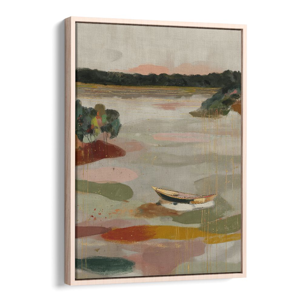 TRANQUIL BOAT ON STILL WATERS