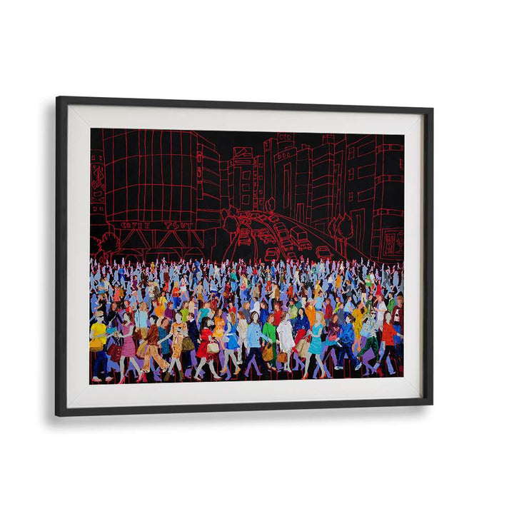 COLORFUL CITY CROWD