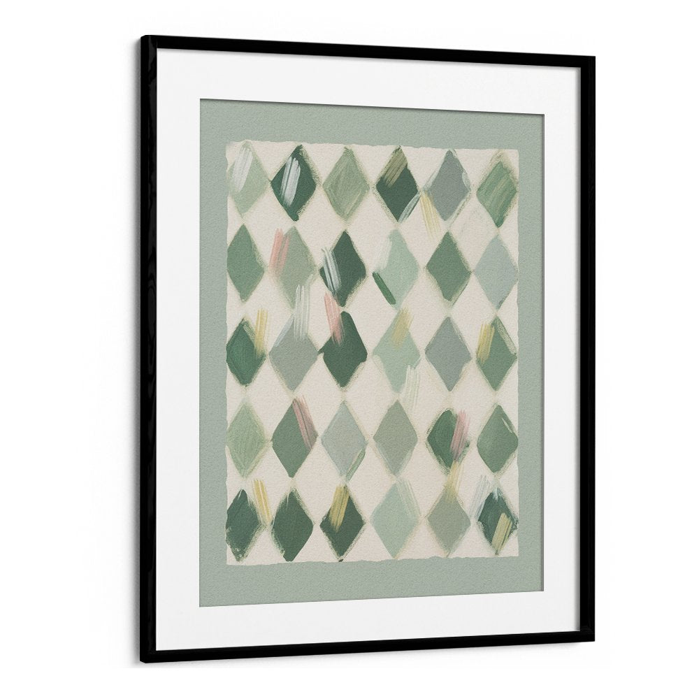 SOFT GREEN DIAMOND PATTERN