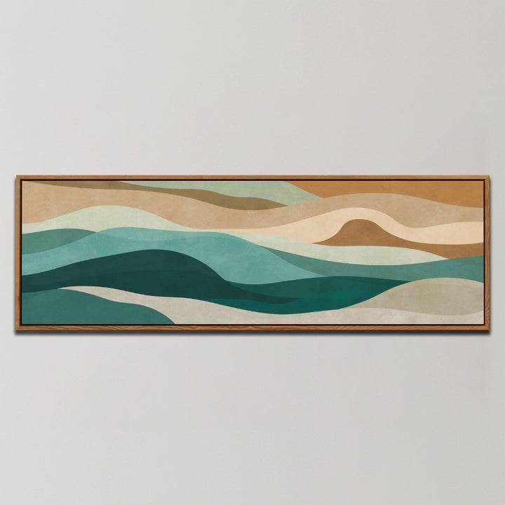 ABSTRACT WAVY LANDSCAPE , PANORAMIC ART