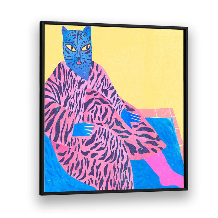 BLUE CAT PINK STRIPES V