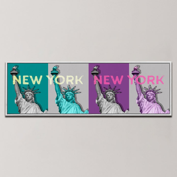 NEW YORK POP ART STATUE , PANORAMIC ART