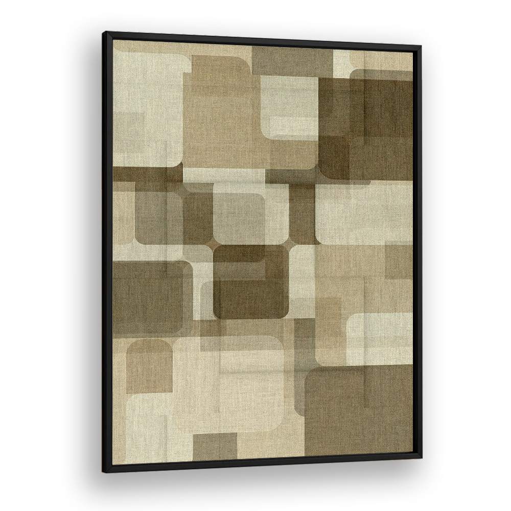 Rounded Geometric Layers – Abstract Art Print