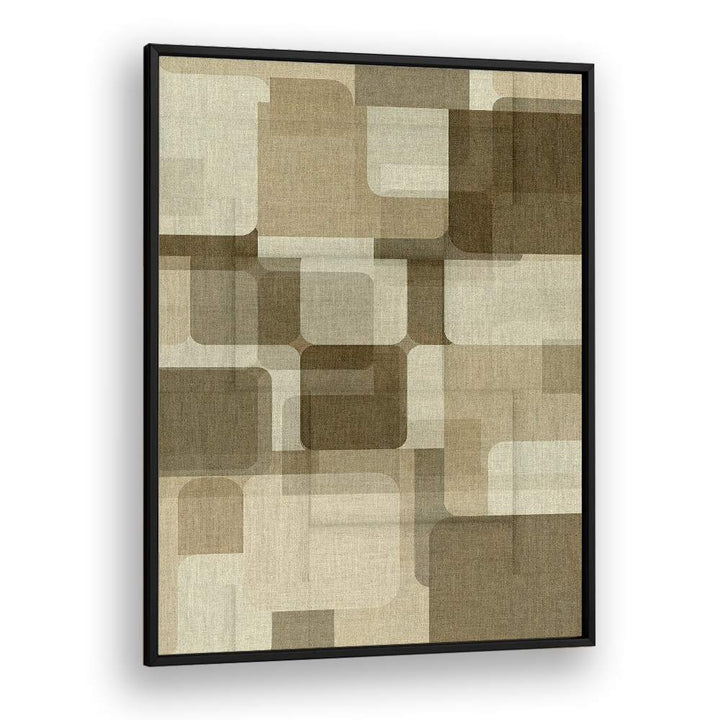 Rounded Geometric Layers – Abstract Art Print