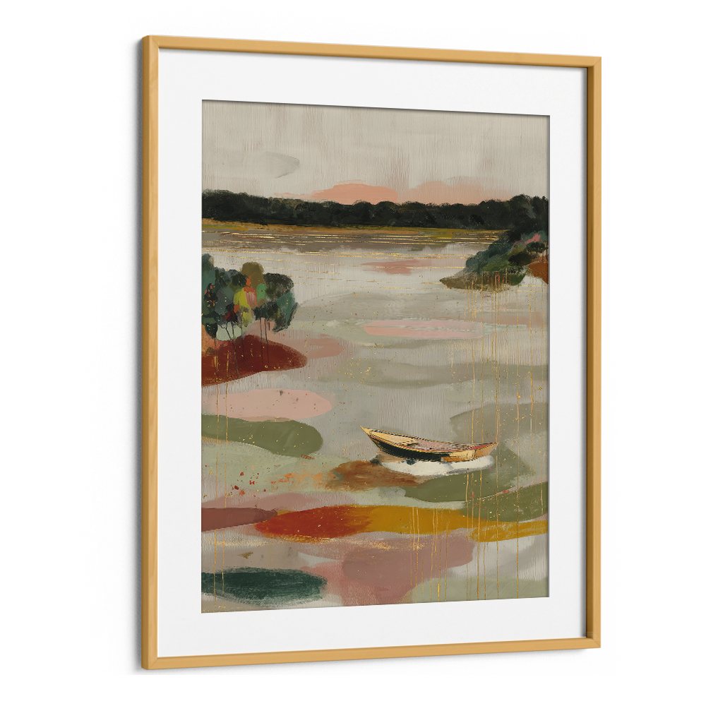 TRANQUIL BOAT ON STILL WATERS