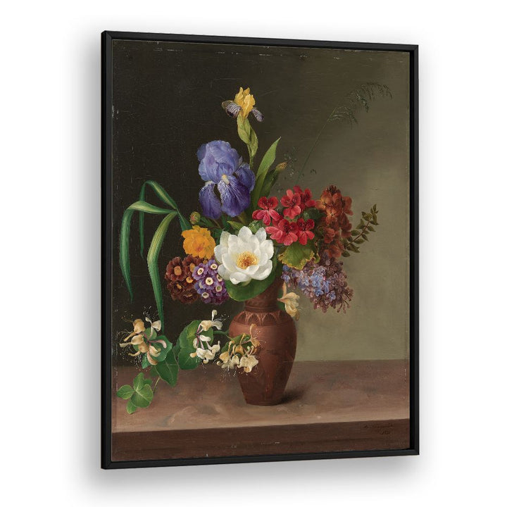 GREEK STYLE VASE WITH IRIS