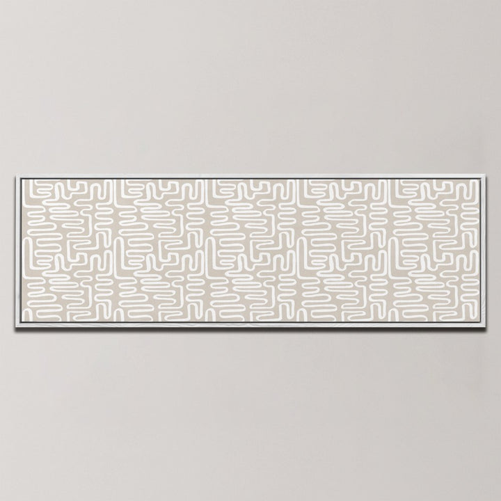 ORGANIC MAZE LINES , PANORAMIC ART