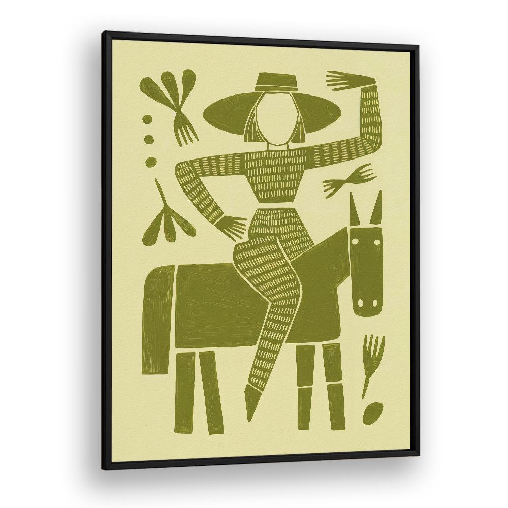 FOLK ART HORSE RIDER