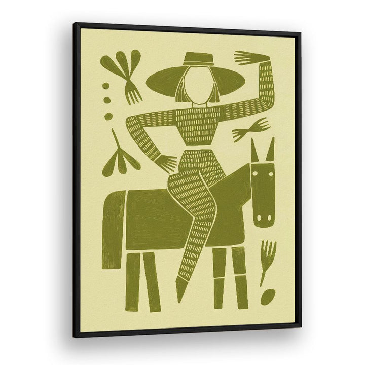 FOLK ART HORSE RIDER