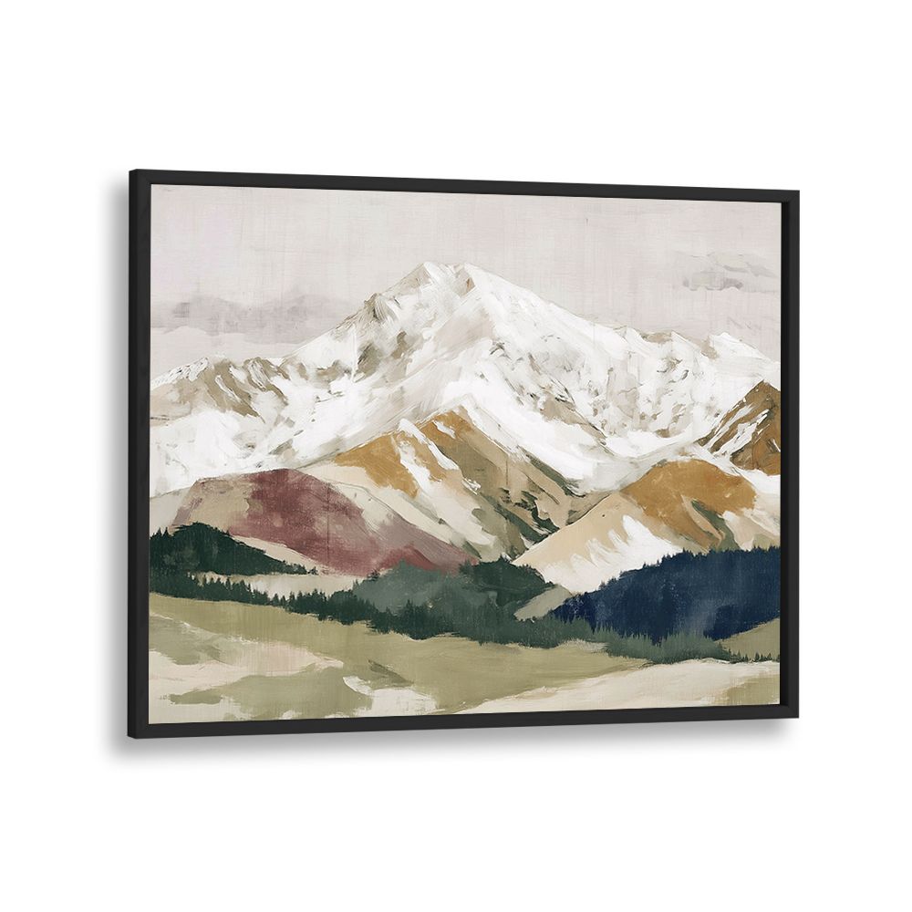 SNOWY MOUNTAINS WITH FOREST VALLEY