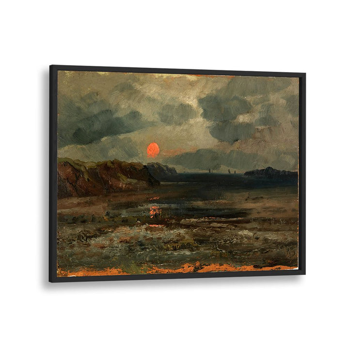SUNRISE OVER FISHING WATERS, VINTAGE LANDSCAPE