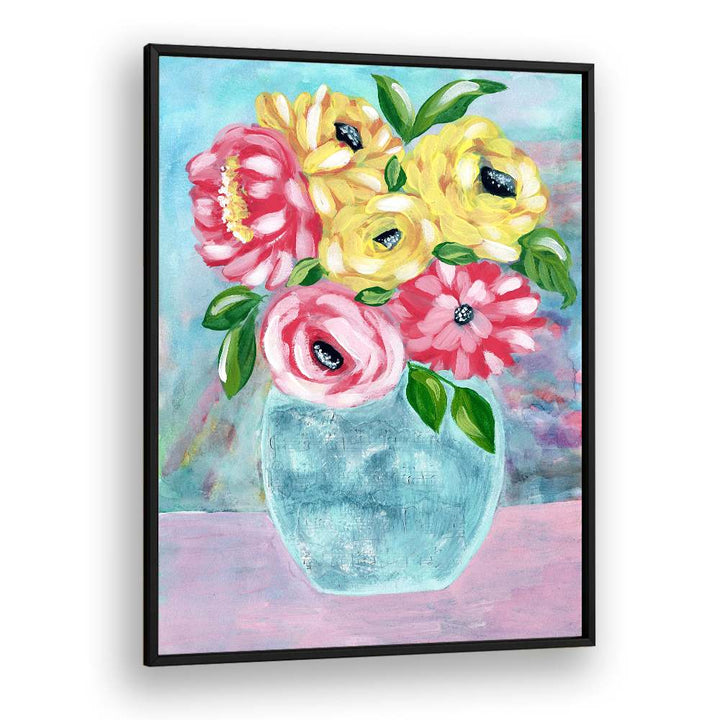 HAPPY BLOOMS IN VASE