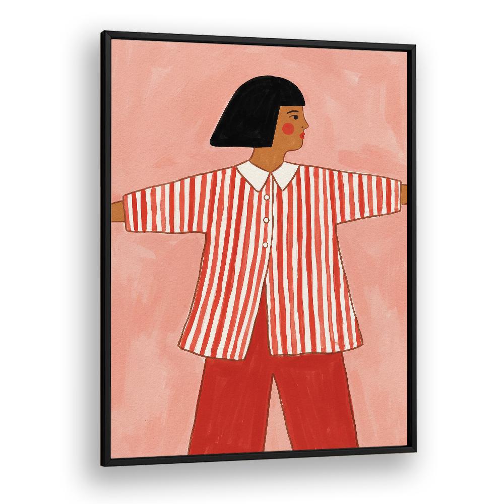 STYLISH STRIPED WOMAN