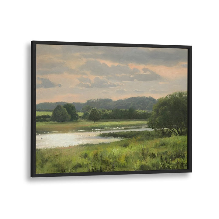 PASTURES BY THE WATER, VINTAGE LANDSCAPE
