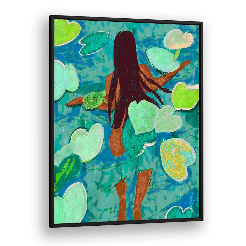 SWIMMING AMONG LILY PADS