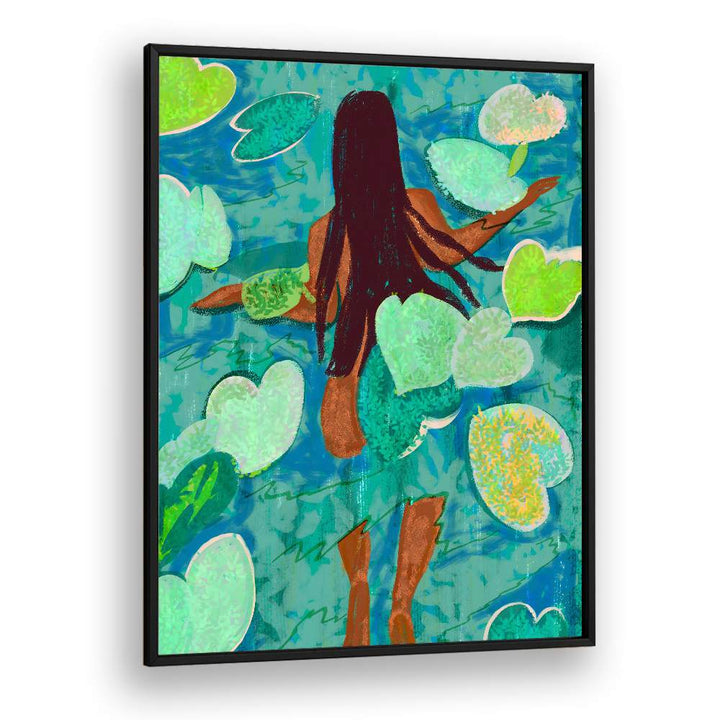SWIMMING AMONG LILY PADS