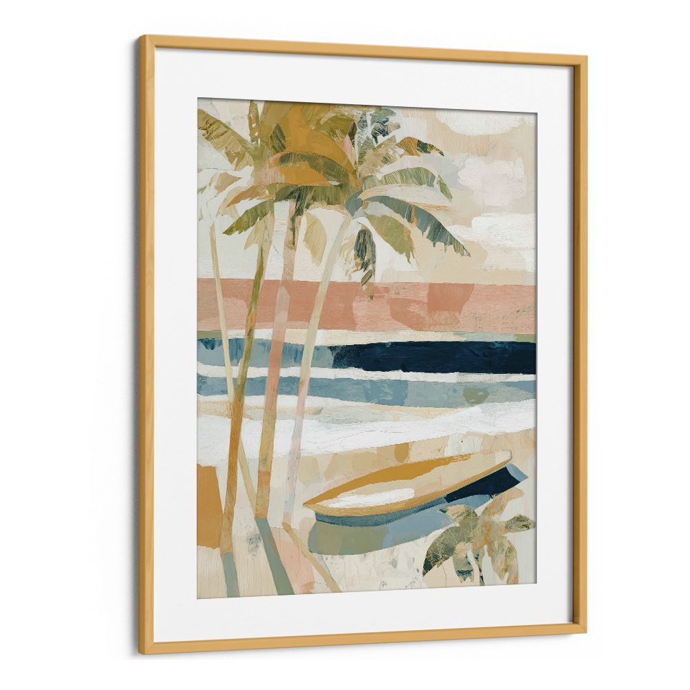 PALM TREES ON TROPICAL SHORE