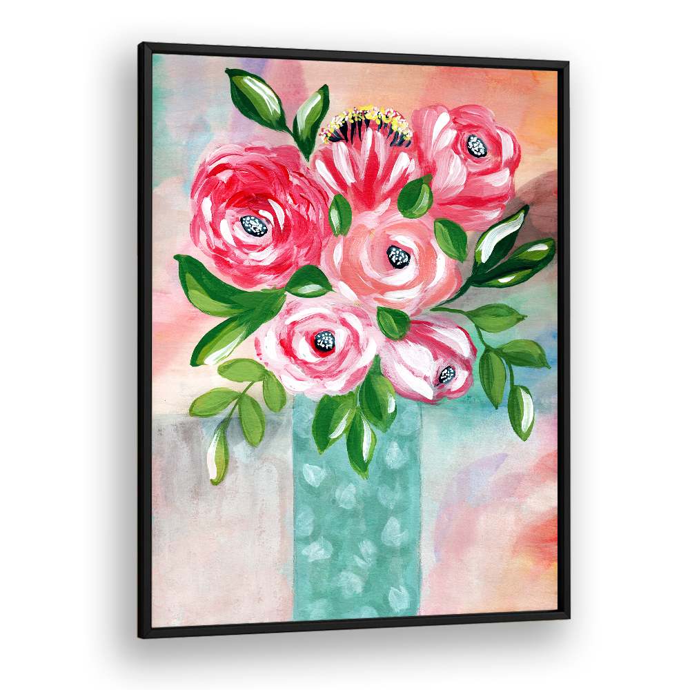 VIBRANT PINK FLOWERS VASE