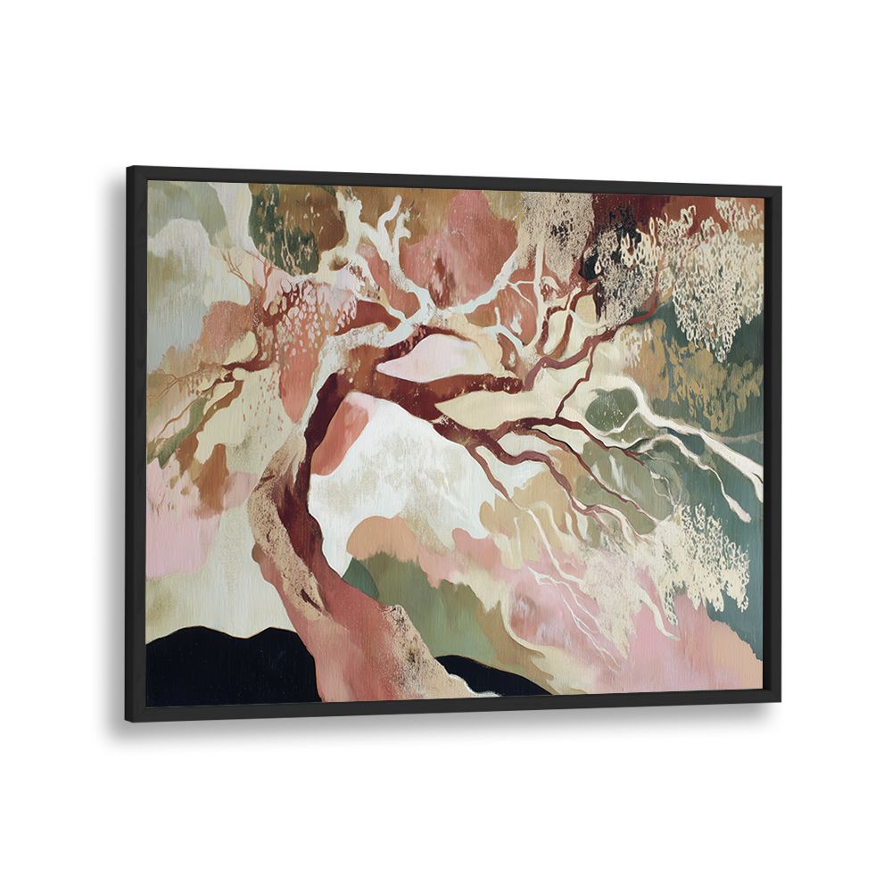 WINDSWEPT TREE WITH FLOWING BRANCHES