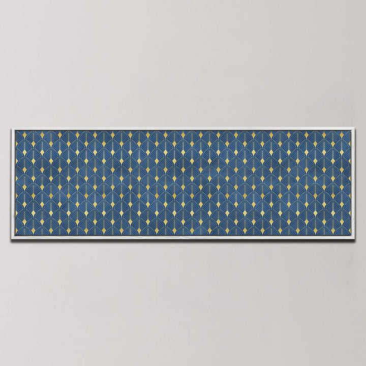 BLUE GOLD ART DECO , PANORAMIC ART