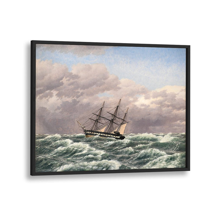 THE CORVETTE GALATHEA IN A STORM IN THE NORTH SEA (1839)