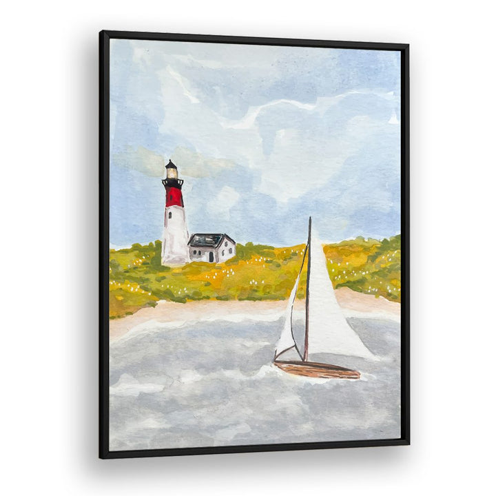 COASTAL LIGHTHOUSE SAILBOAT
