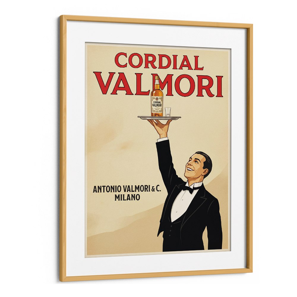 ELEGANT WAITER CORDIAL AD