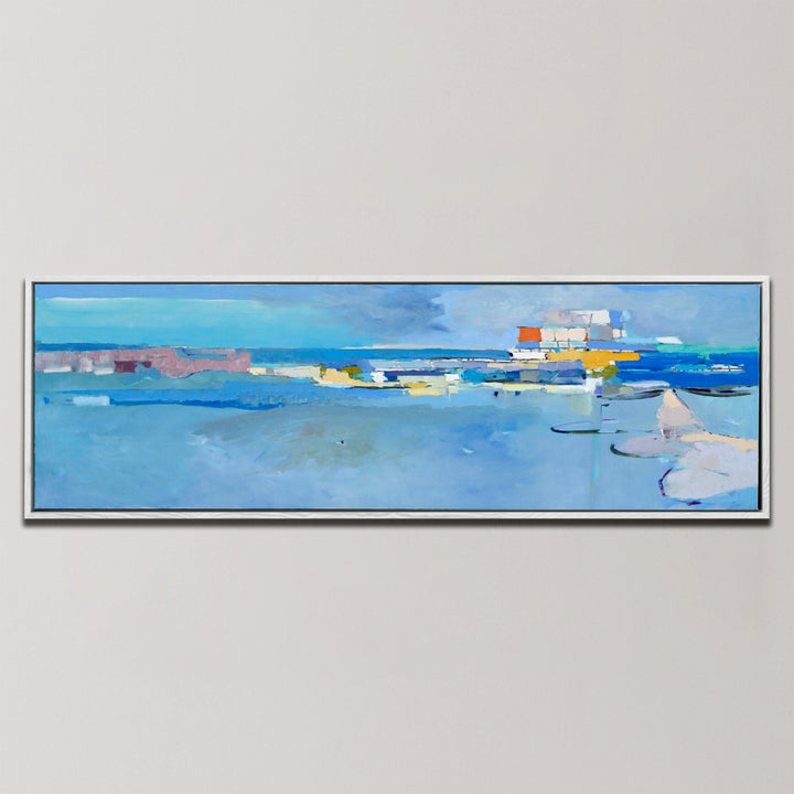 CALM ABSTRACT SEASCAPE  , PANORAMIC ART