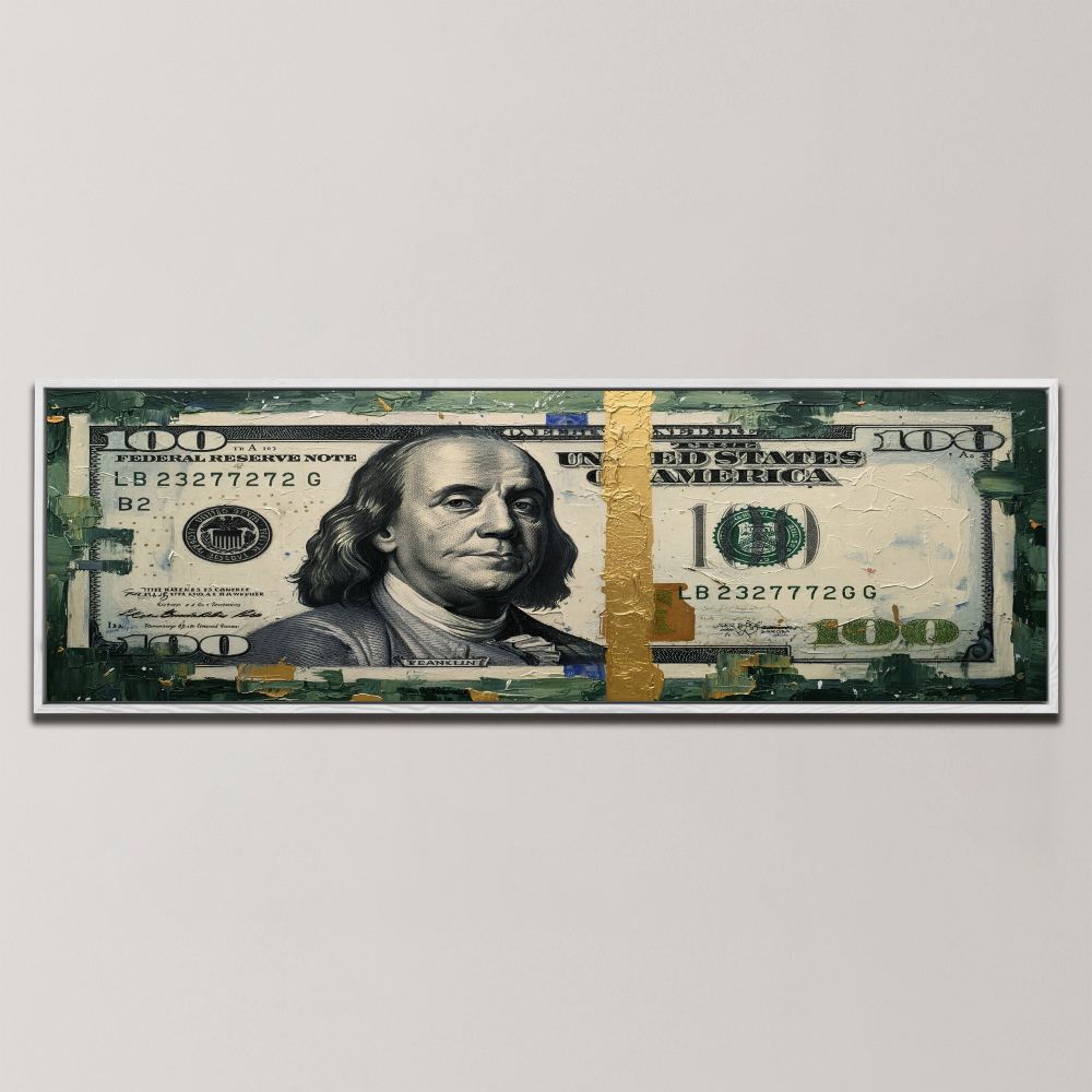 GOLDEN HUNDRED DOLLAR , PANORAMIC ART