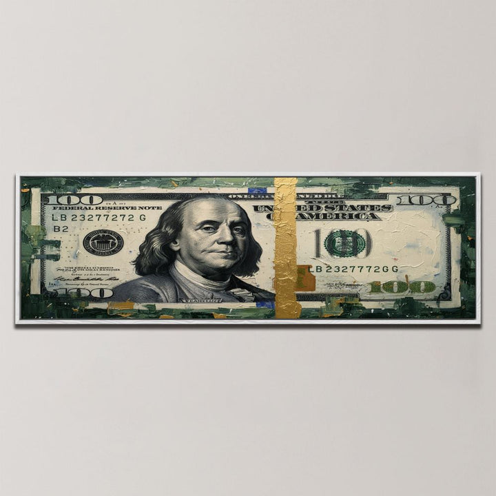 GOLDEN HUNDRED DOLLAR , PANORAMIC ART