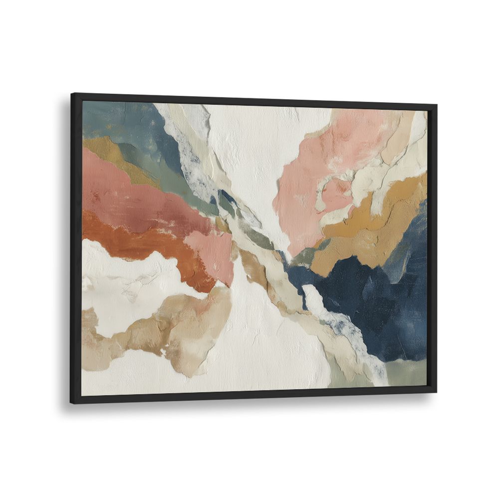 ABSTRACT NAVY AND CORAL FLOW