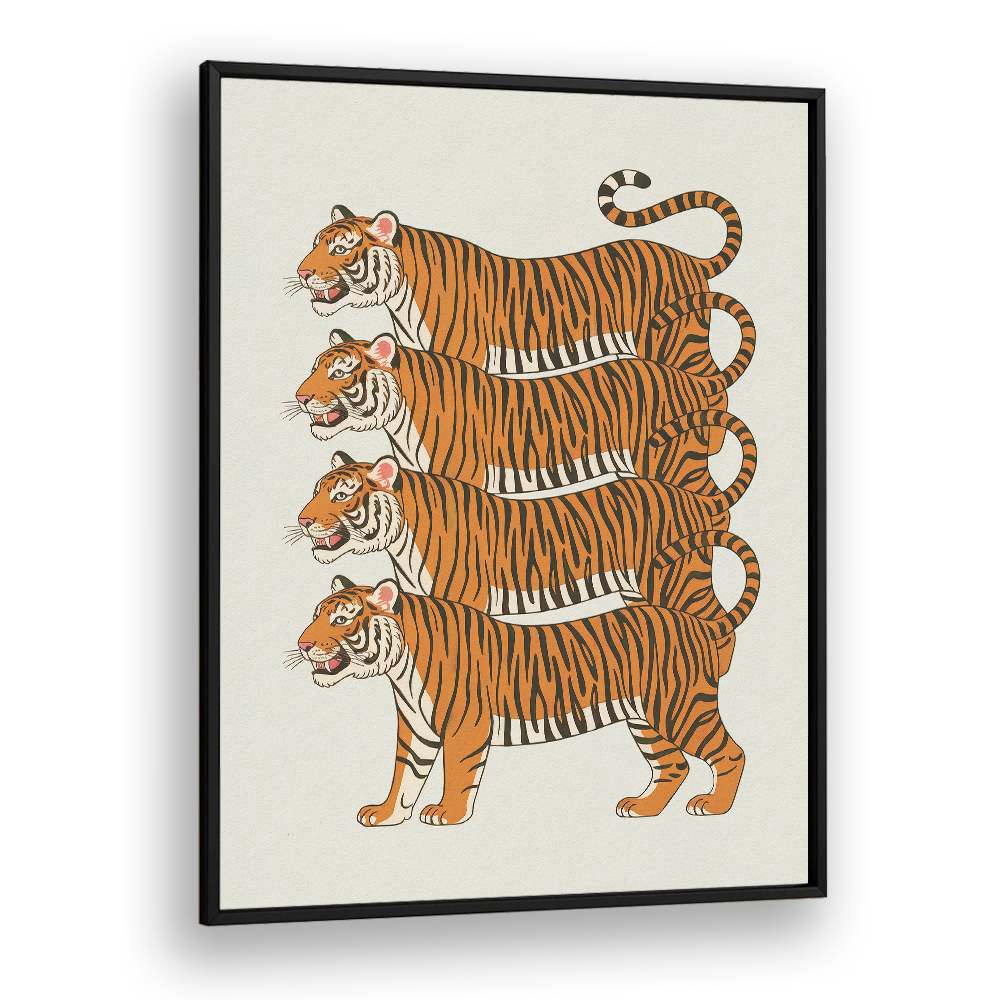 FOUR STACKED TIGERS