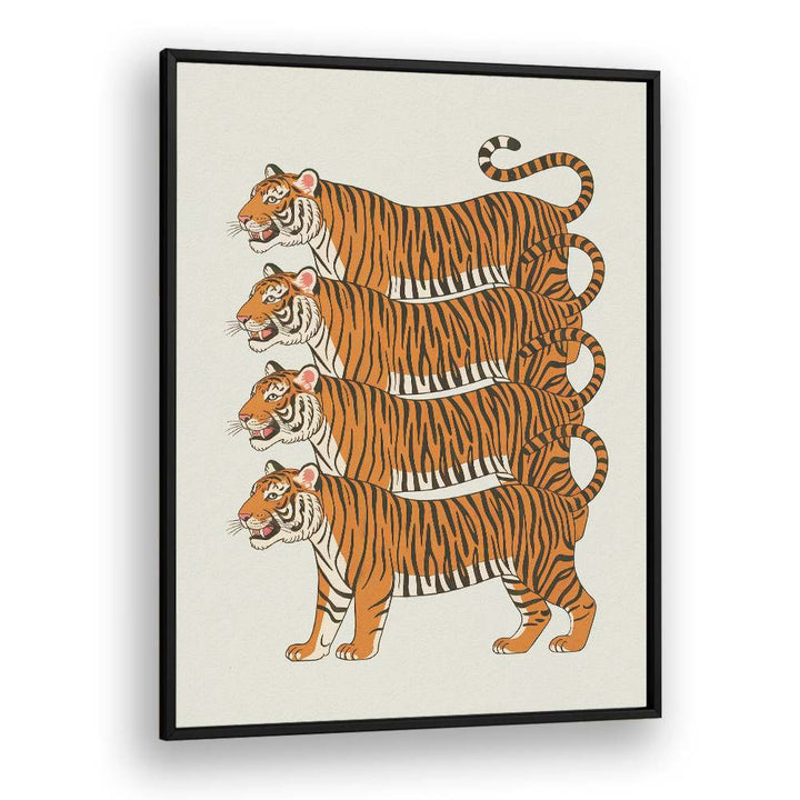 FOUR STACKED TIGERS