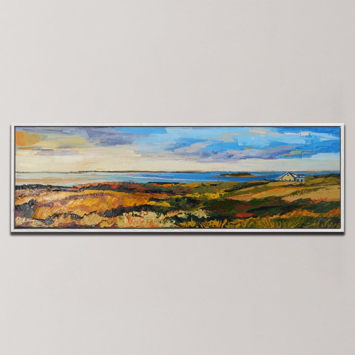 VIBRANT COASTAL LANDSCAPE , PANORAMIC ART