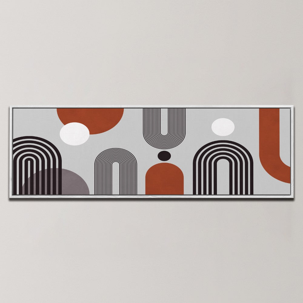 ABSTRACT TERRACOTTA ARCHES , PANORAMIC ART