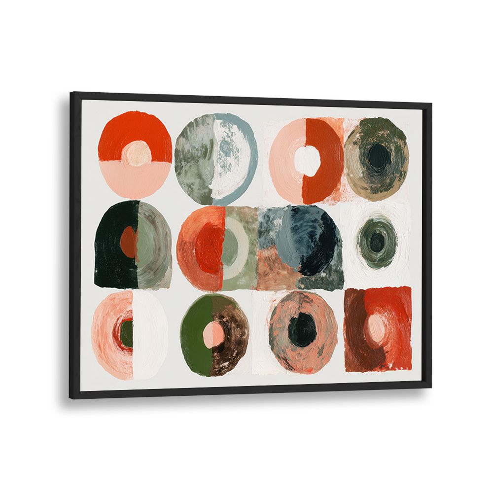 ABSTRACT CIRCLES IN EARTHY TONES