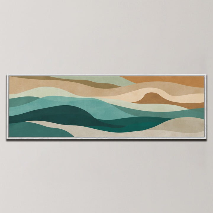 ABSTRACT WAVY LANDSCAPE , PANORAMIC ART