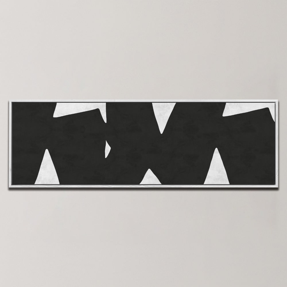 SHARP GEOMETRIC SHAPES , PANORAMIC ART