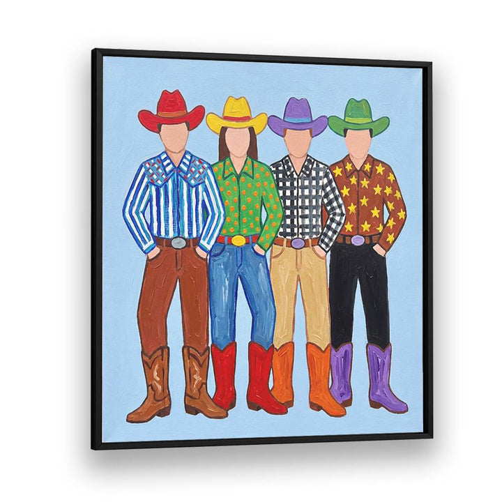 FOUR COLORFUL COWBOYS