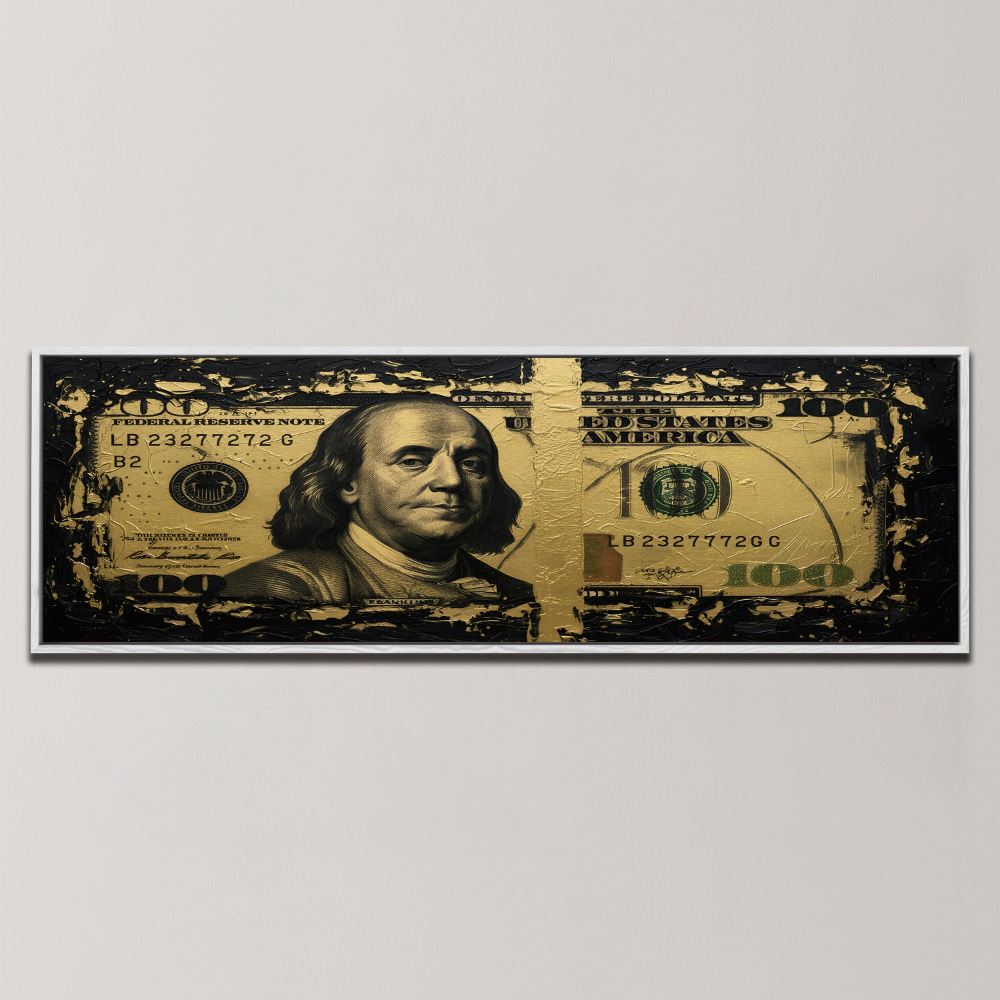 HUNDRED DOLLAR BILL , PANORAMIC ART