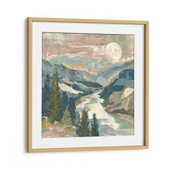 MOUNTAIN VALLEY WITH WINDING RIVER