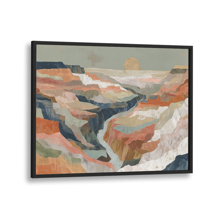 LAYERED CANYON AT SUNSET