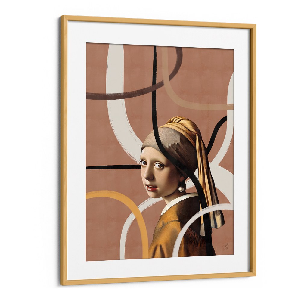 MODERN PEARL EARRING PORTRAIT