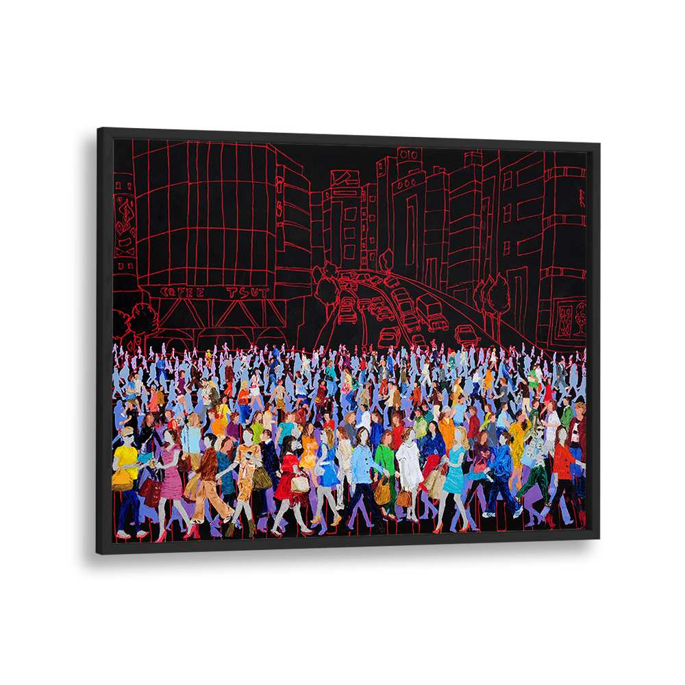 COLORFUL CITY CROWD