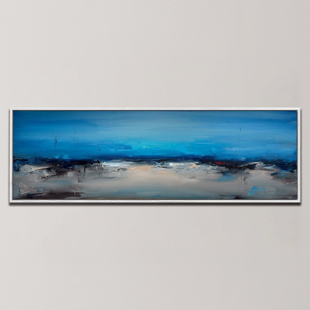MOODY BLUE LANDSCAPE , PANORAMIC ART