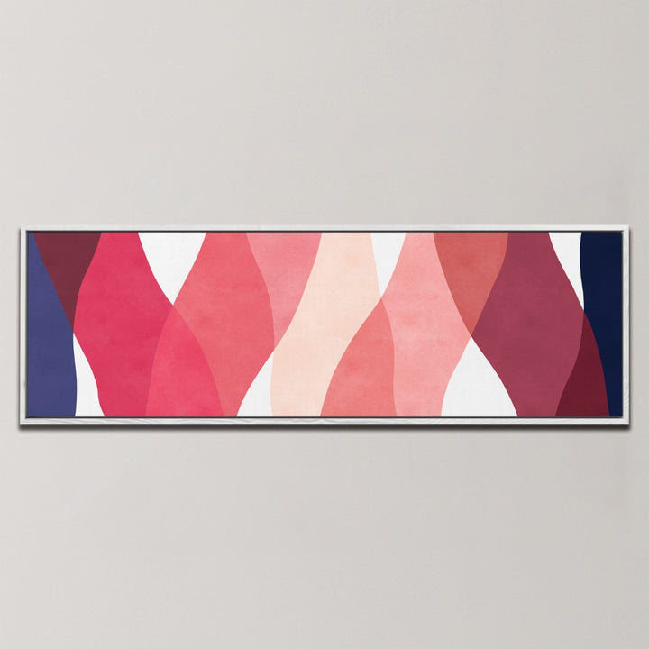 PINK FLOWING ABSTRACT , PANORAMIC ART