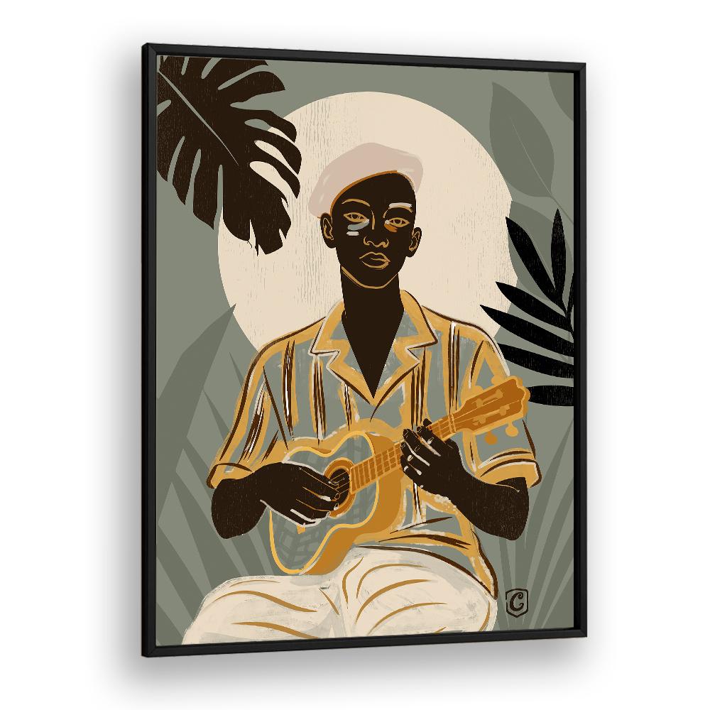 TROPICAL MAN PLAYING UKULELE