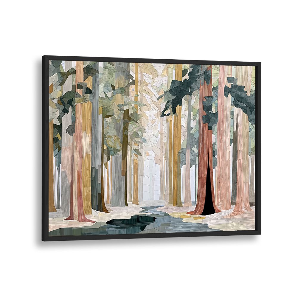REDWOOD FOREST WITH TOWERING TRUNKS