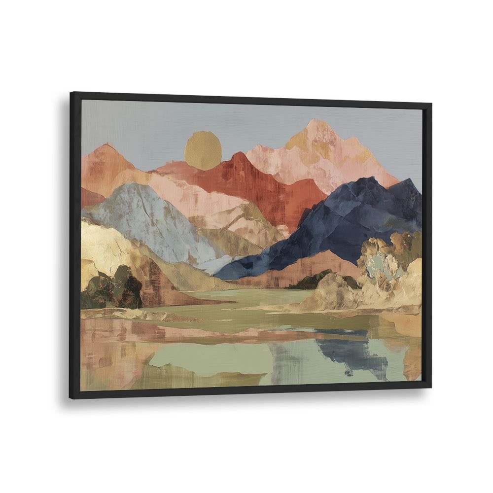 MOUNTAIN LAKE MIRROR REFLECTION
