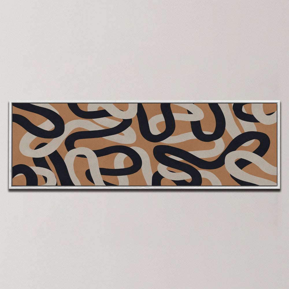 INTERTWINED ABSTRACT LINES , PANORAMIC ART